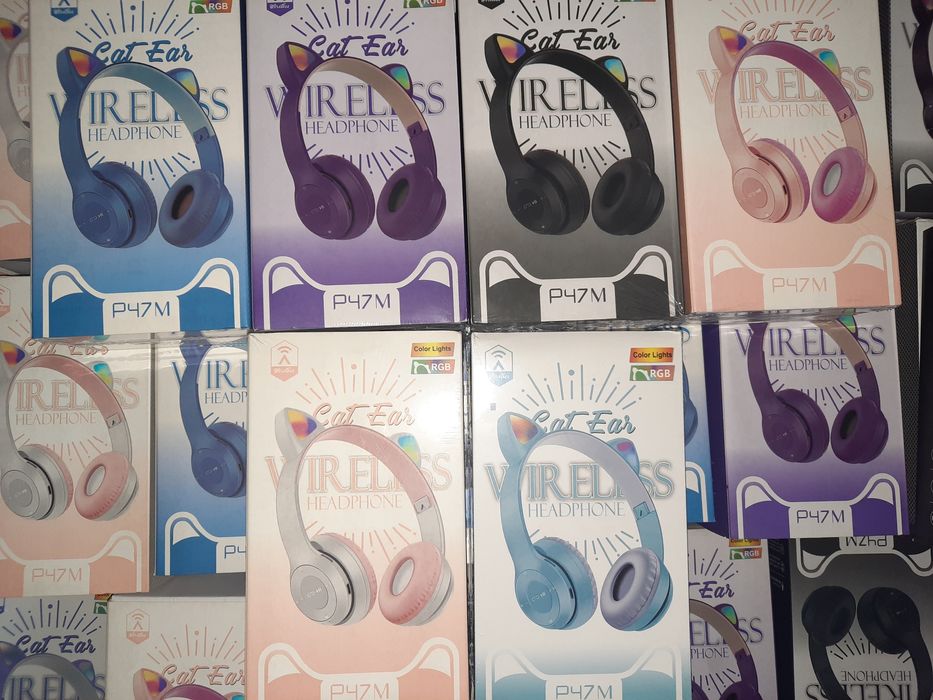 БЕПУЛ Доставка, Новые Детские наушники с ушками Cat Ear. кошачьи ушки