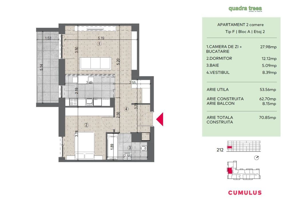 Faza 3 în vânzare! 2 camere, spațios. Direct Dezvoltator