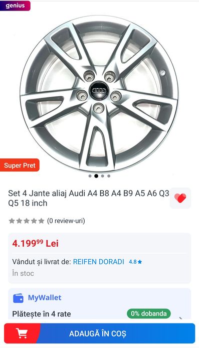 Jante 18 5x112 grup Wag, Bmw, MG anvelope 215 60 18 Duster/Bigster