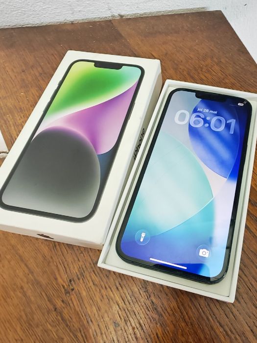 iPhone 14 128GB la cutie fisurat citiți anuntul