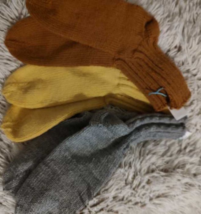 Ръчно плетени вълнени чорапи