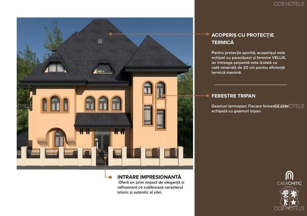 Apartament de vacanta- TVA 0% - Vila in stil Neo-Romanesc