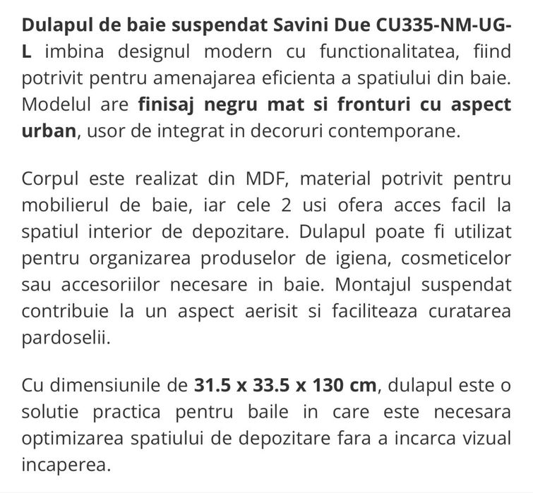 Dulap baie dedeman nou