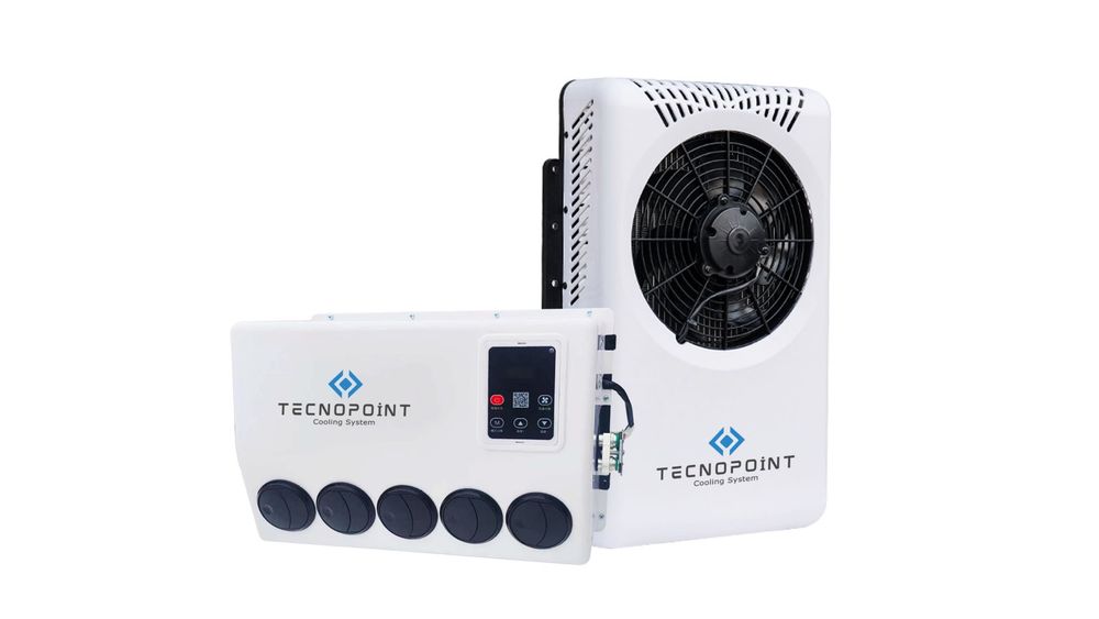 Tecnopoint 12V/24V двойно тяло климатик(универсален)