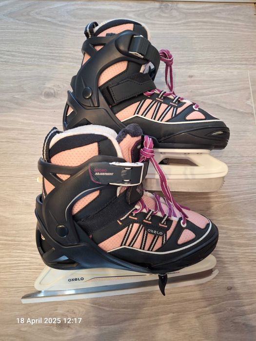 Patine gheata Oxelo FIT5 Junior Fete marime 35 - 37