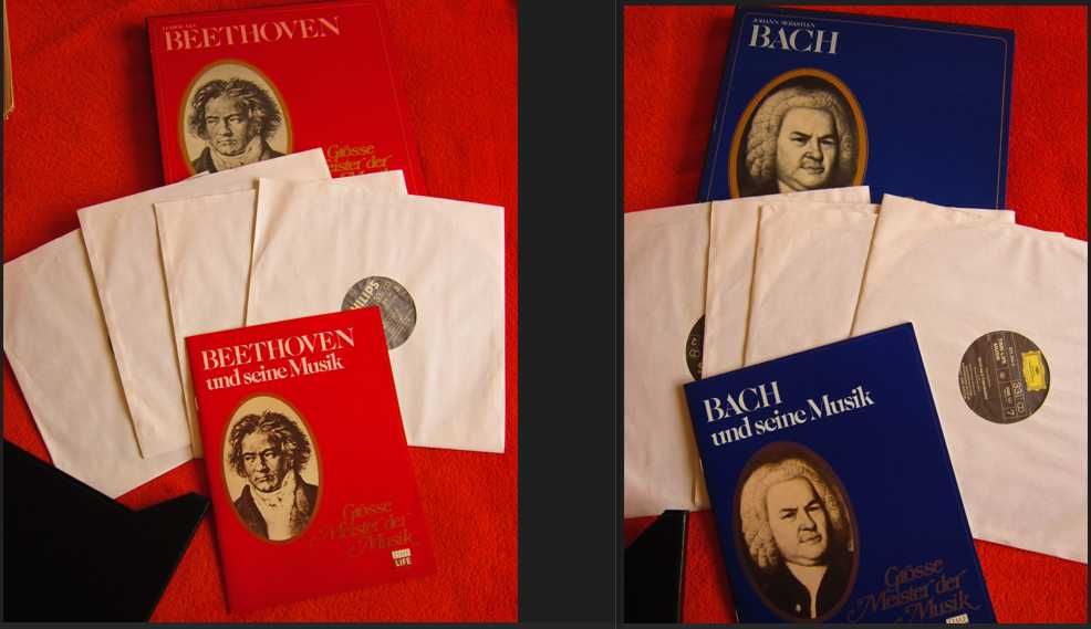 vinil Bach Beethoven  MaestriI Muzicii Kempff,Jochum,Richter cadou rar