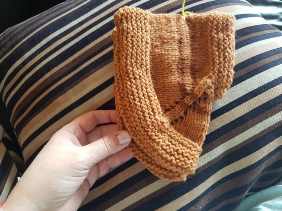 Детски плетени вълнени чорапи