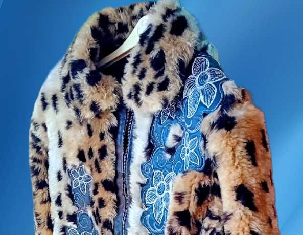 Женско яке, сезон Есен/Зима, размер L, Леопардов принт