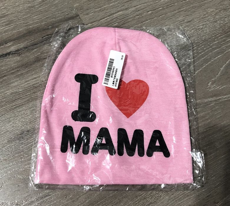 Caciula copii i love mama caciula roz caciulita roz fetite i love mama
