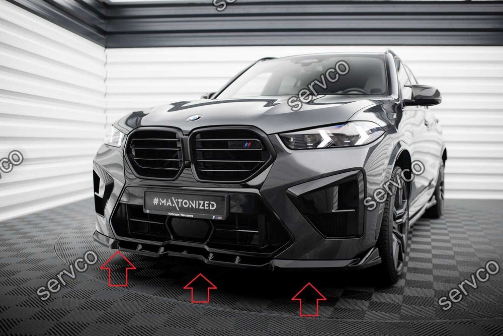 Pachet Set Splitter Exterior Lip Prelungiri Body kit tuning Bmw X5 M F95 Facelift 2023- v6 - Maxton Design