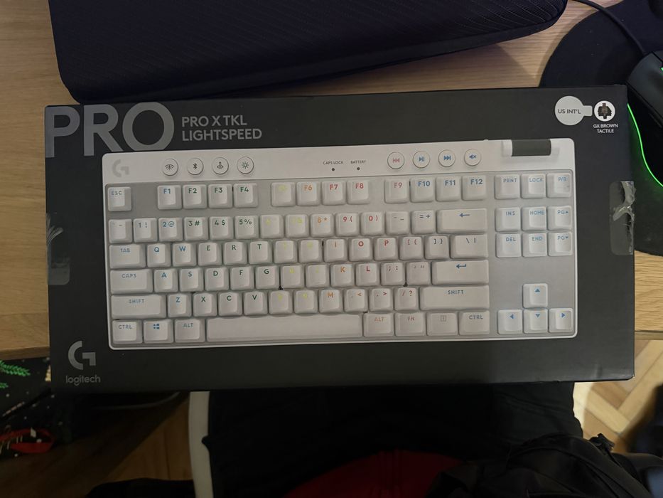 Клавиатура Gaming Logitech G PRO X TKL Lightspeed, Бял