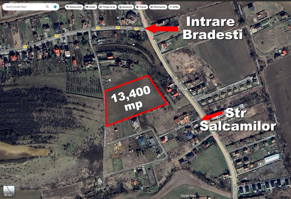 Teren intravilan Bardesti 13,400 dezmembrat 16 parcele