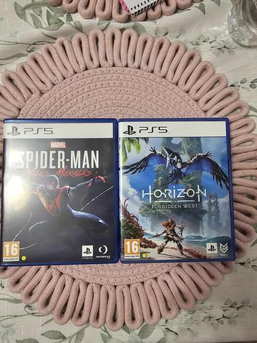 Spider Man Miles Morales, Horizon Forbiden West  PS5