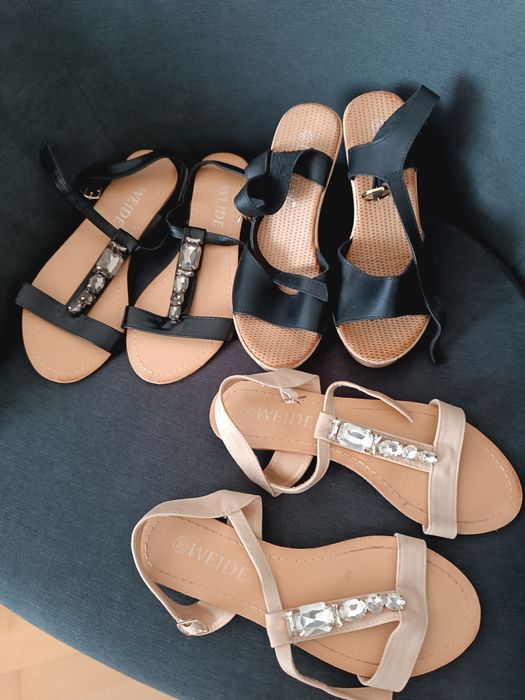 5 perechi sandale marimea 36 (pachet toate)