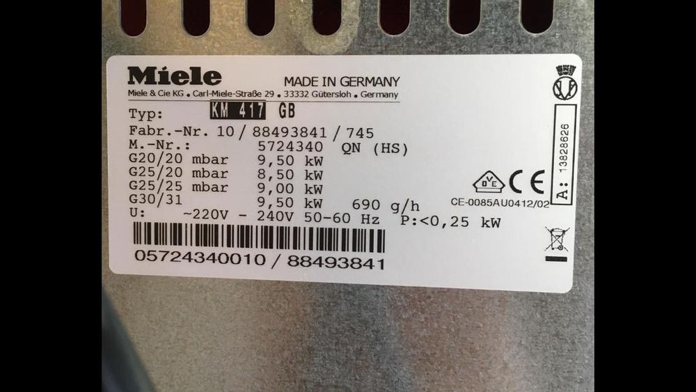 Miele plită pe gaz.