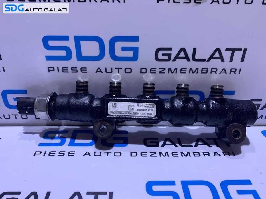 Rampa Injectoare cu Senzor Presiune Peugeot Partner 1.6 HDI 2002 - 2010 Cod 9658227880 9654592680