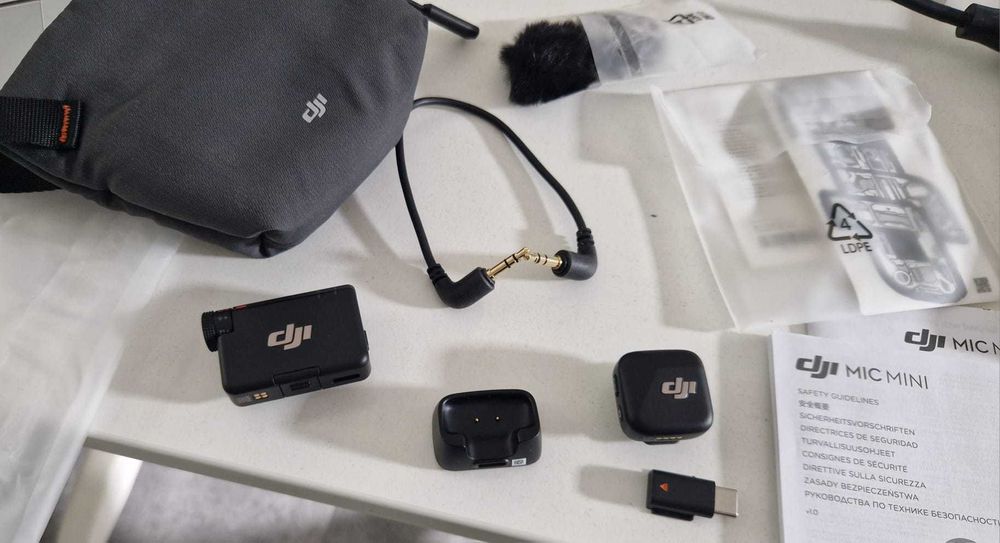dji mic mini (1 x microfon si 1 x receiver)