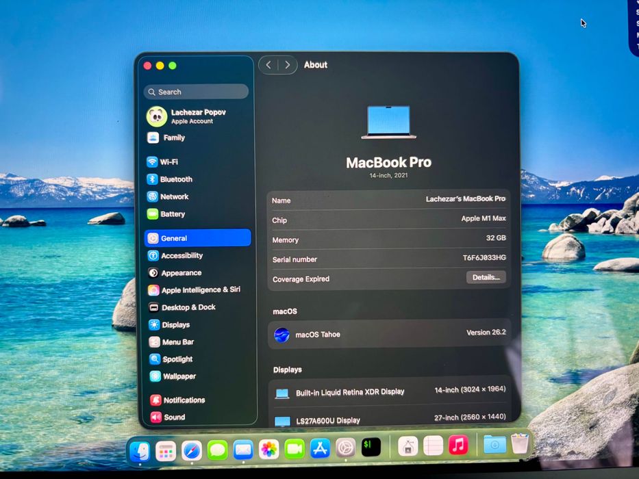 MacBook Pro 14 2021 M1 Max 32GB 1TB A2442