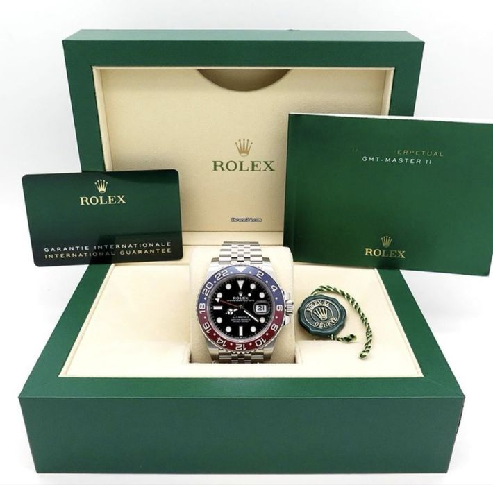 GMT MASTER 2 Pepsi 40 mm Automatic Otel Safir luxury diver barbati