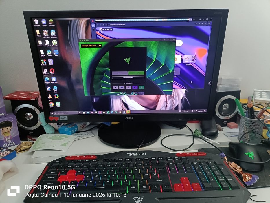 PC Intel I5 9400f 2.9 Gh 16 g RAM 120 ssd cu monitor 23'