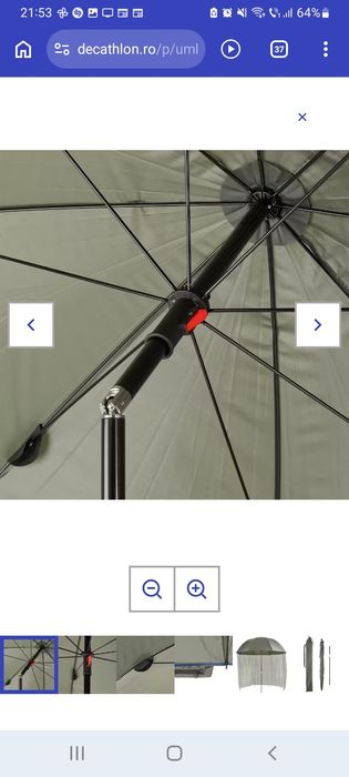 Umbrela caperlan xl cu paravan