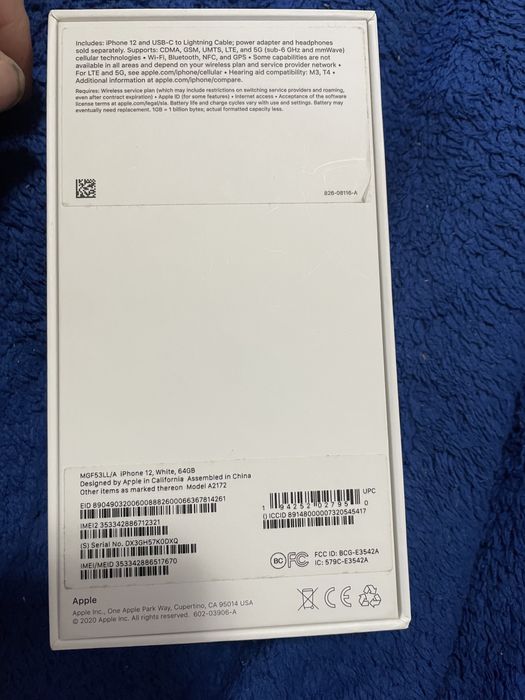 Айфон 12 64гб емкость 92