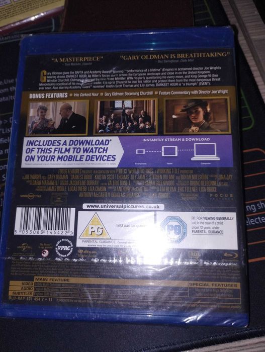 Darkest Hour Blu-ray нов, запечатан, със субтитри