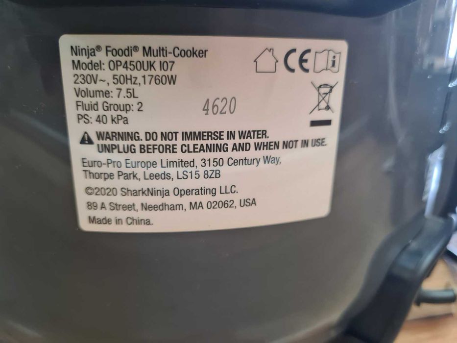 Ninja Foodi MAX 7-in-1 Multi-Cooker 7.5L OP450UK Мултикукър
