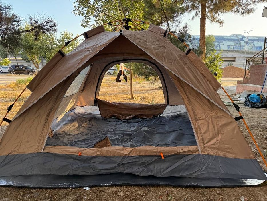 Туристическая палатка паук автомат на 3/4 человек бесплатная доставка