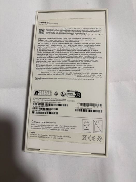 Iphone 16 pro 5g  256 gb Desert Titanium