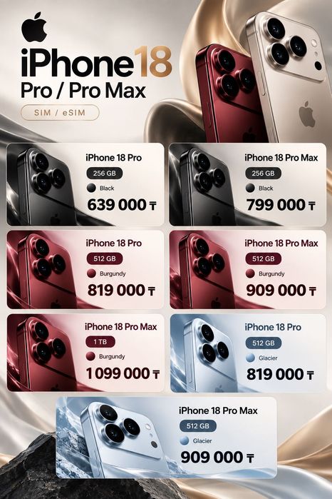 Новый iPhone 18 Pro/Pro Max