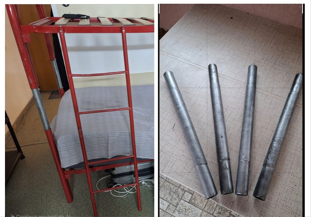 Extensii fier pt a supraetaja pat cămin studentesc