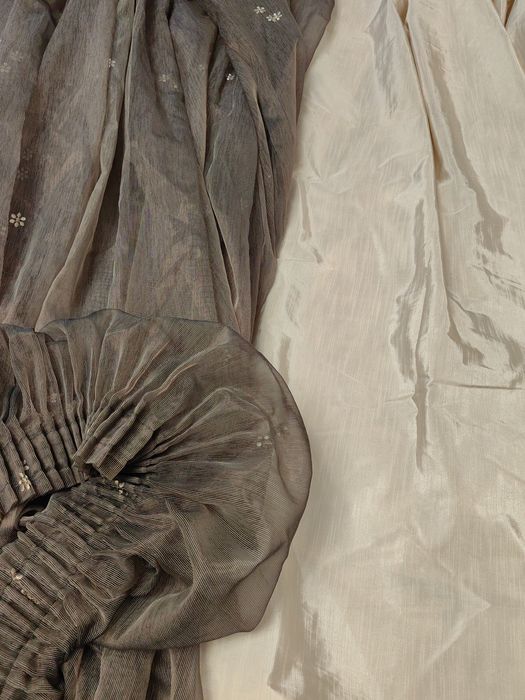 Стоманен корниз + тънко перде 1 бр. и плътни 2 бр.