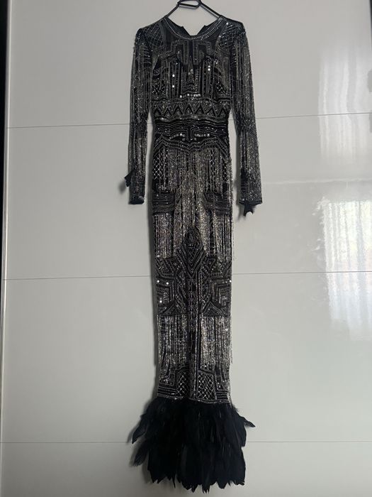 Rochie cu Franjuri si pene model Asos