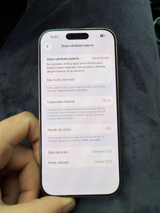 iPhone 16 PRO impecabil 128 GB Desert Titanium