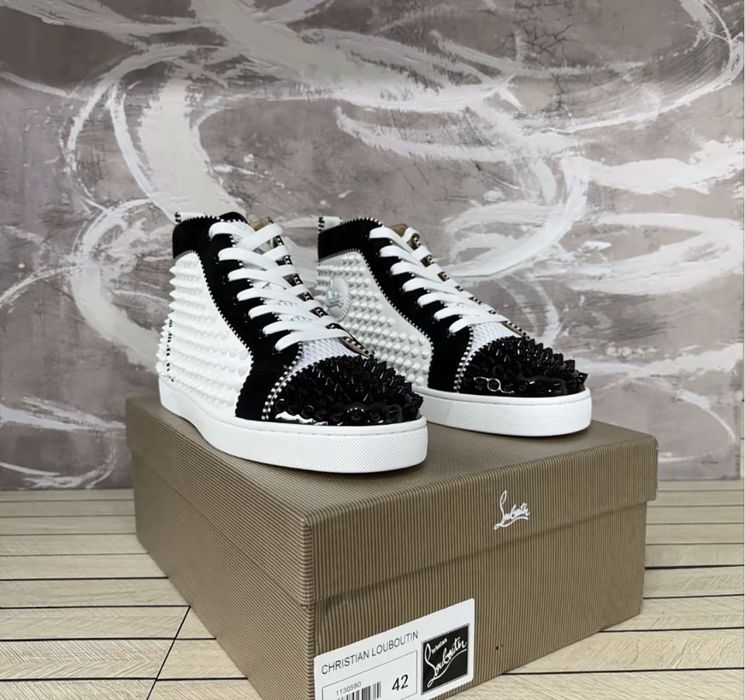Vand louboutin white and black cu cutie. Marimi de la 37 la 45