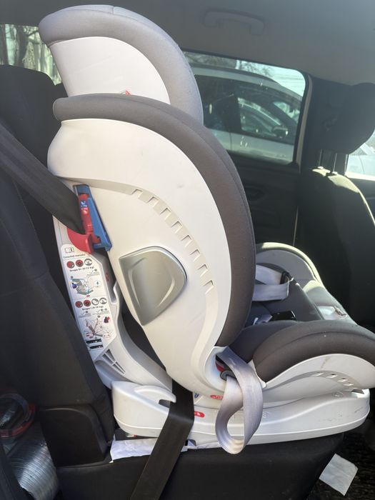 Scaun auto ISOFIX U-Grow UGHCS-06, 0-36 kg, Gri/Negru