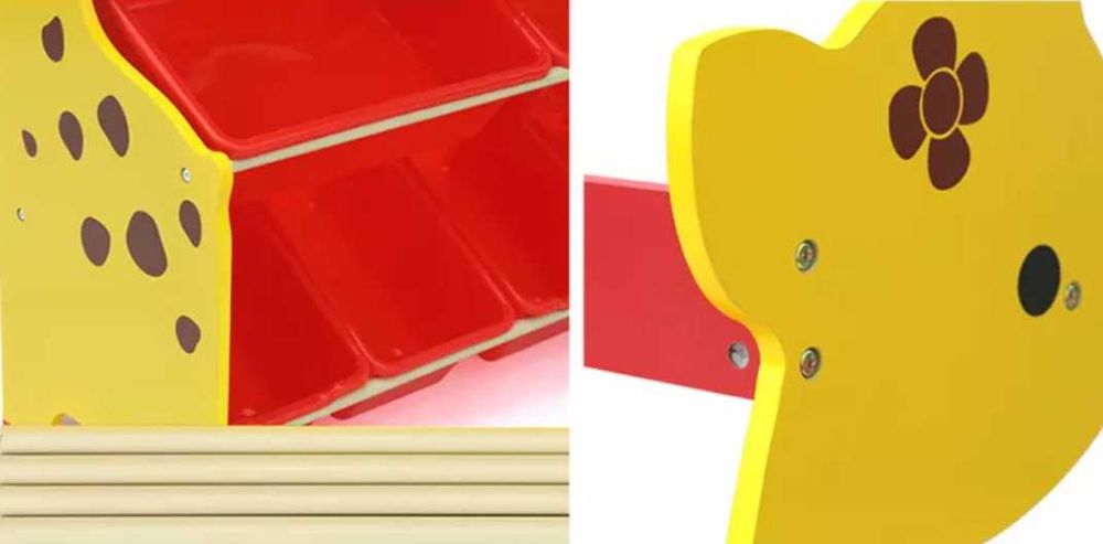 дървен MDF стелаж за играчки / етажерки и органайзери за играчки