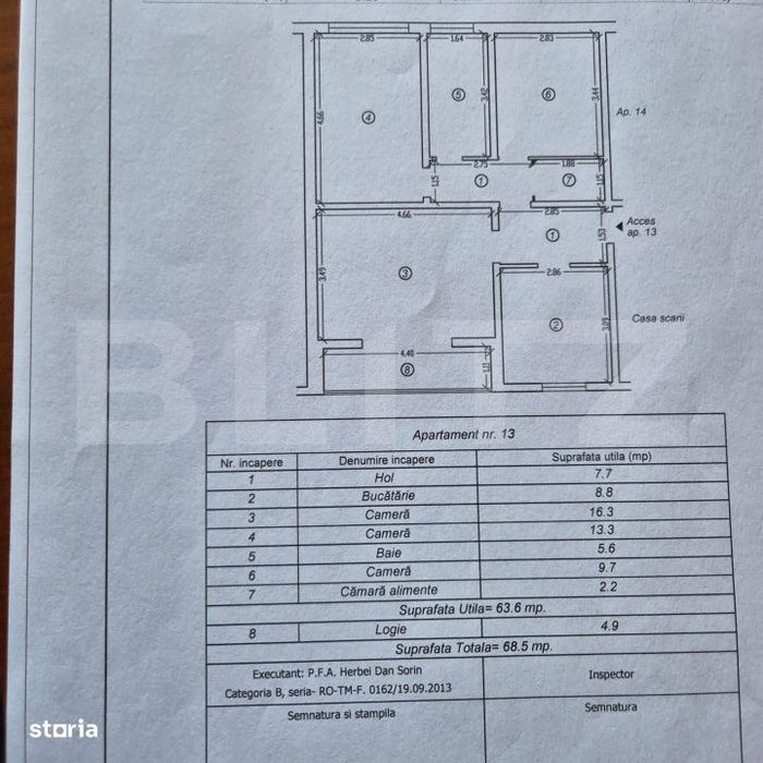 Apartament 3 camere, Decomandat, zona Circumvalatiunii