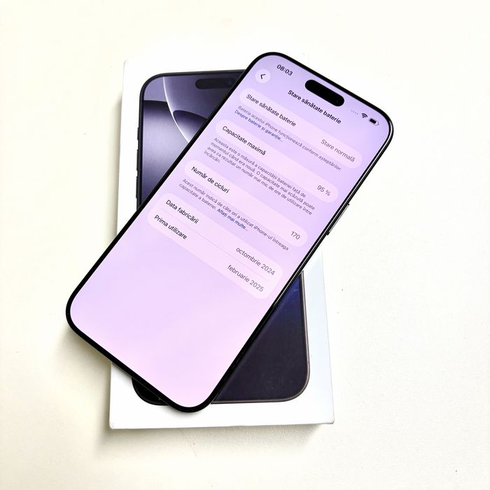 Magazin vinde: iPhone 16 Pro Max 256gb Titanium Black