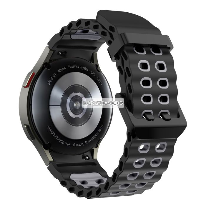 Samsung Galaxy Watch 7 6 5 4 3 / Pro / FE / Classic / MARINE NO GAP Силиконова каишка