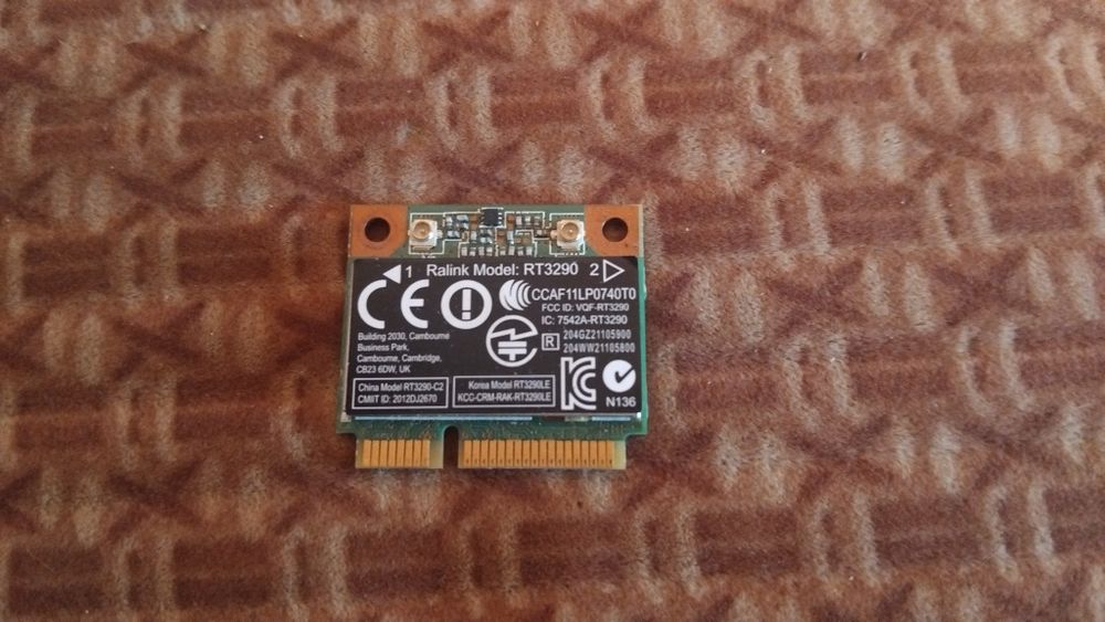 Wi-Fi + Bluetooth модуль Ralink RT3290 (Mini PCIe)