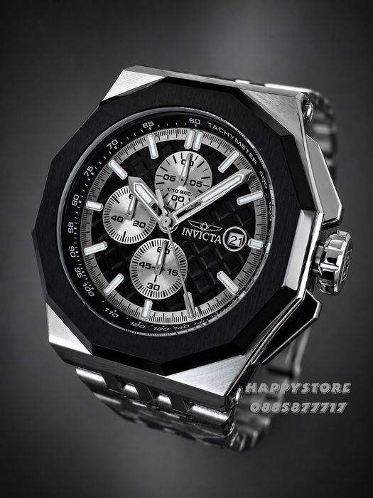 INVICTA Akula steel Black dial 48 mm, Инвикта нов мъжки часовник