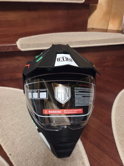 Cască motocross eduro off-road moto cu viziera