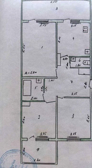 Продается квартира в центре города,Карасу-6