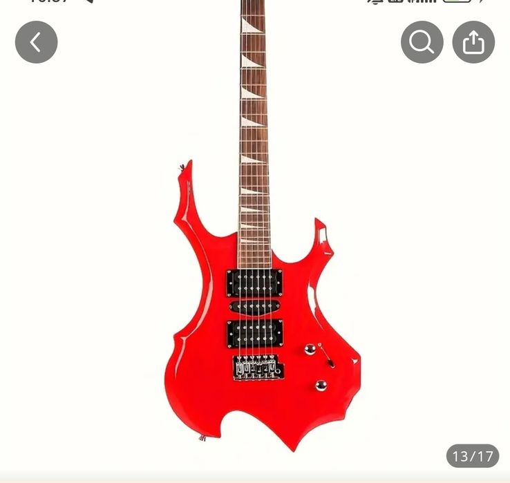 Продаётся электрогитара красного цвета
