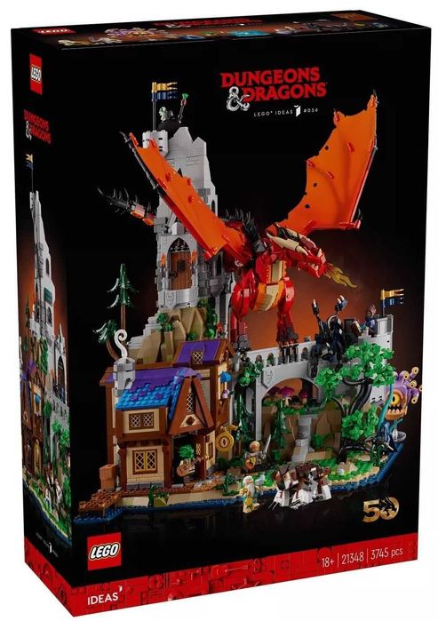 НОВО LEGO Ideas 21348 – Dungeons & Dragons: Сагата за червения дракон