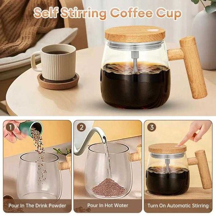 Електрическа Aвтоматична Миксираща Чаша за Напитки Смесва Разбърква