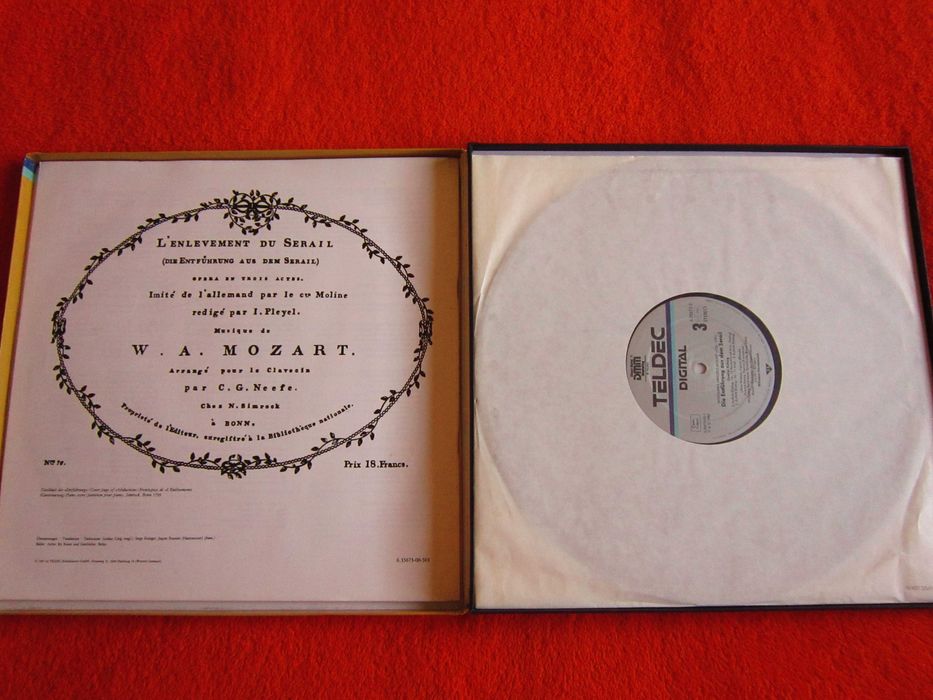 vinil Mozart  Răpirea din Serai, Germania 1986 Nikolaus Harnoncourt