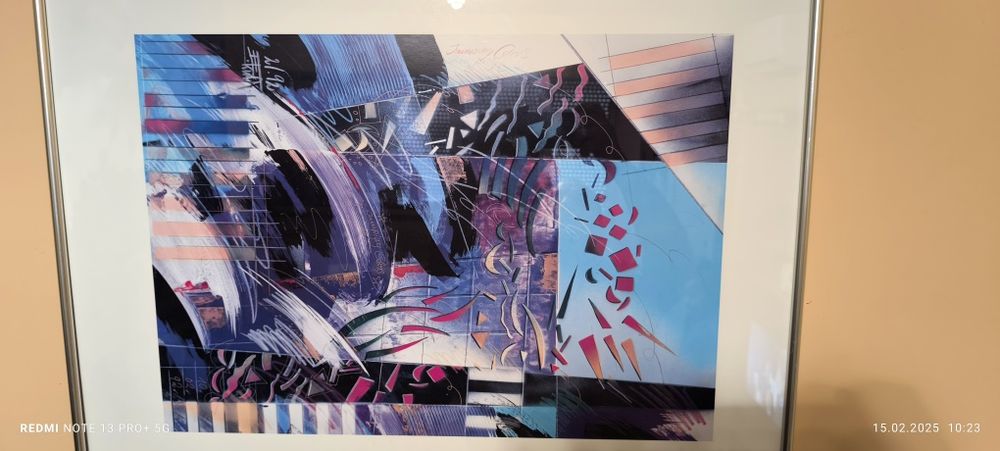 Абстрактен модерен колаж" Jumping colors"